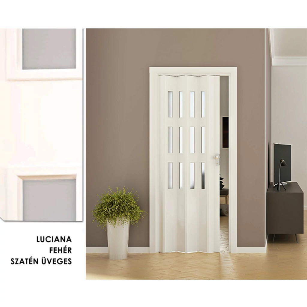 Luciana fehér üveges