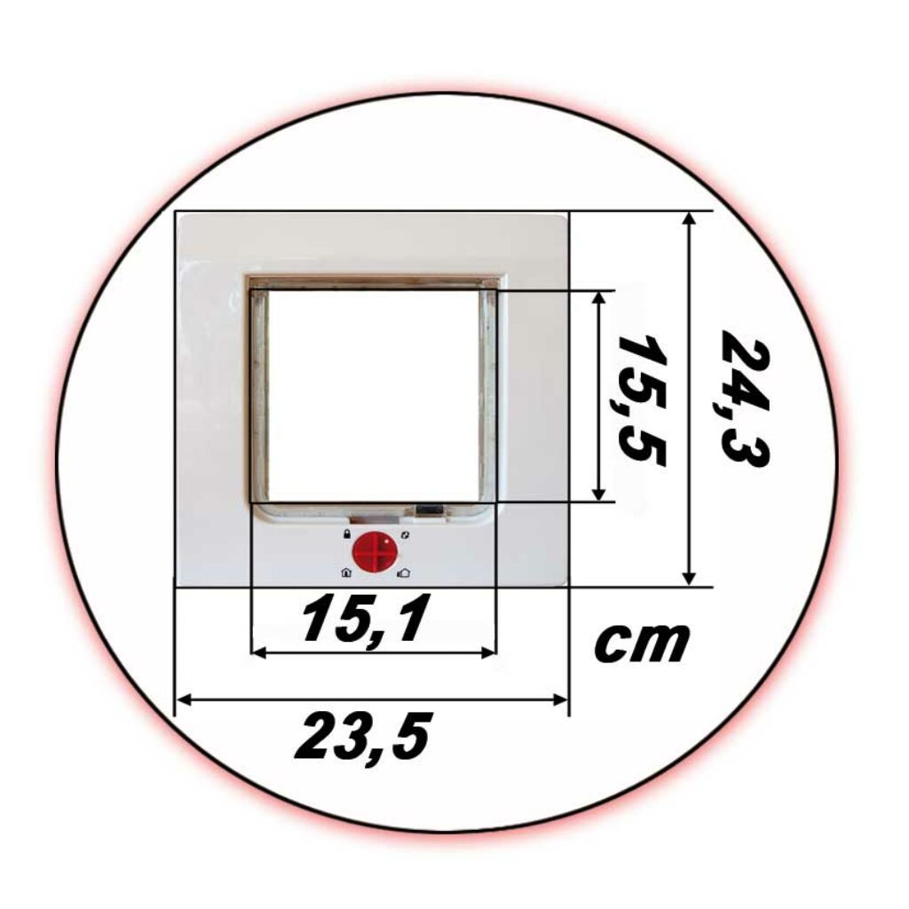 Kisállat ajtó  - 23,5x24,1 cm